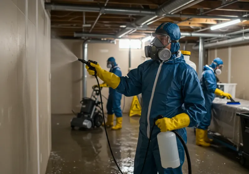 Basement Sanitization and Antimicrobial Treatment process in Hamilton County, TN
