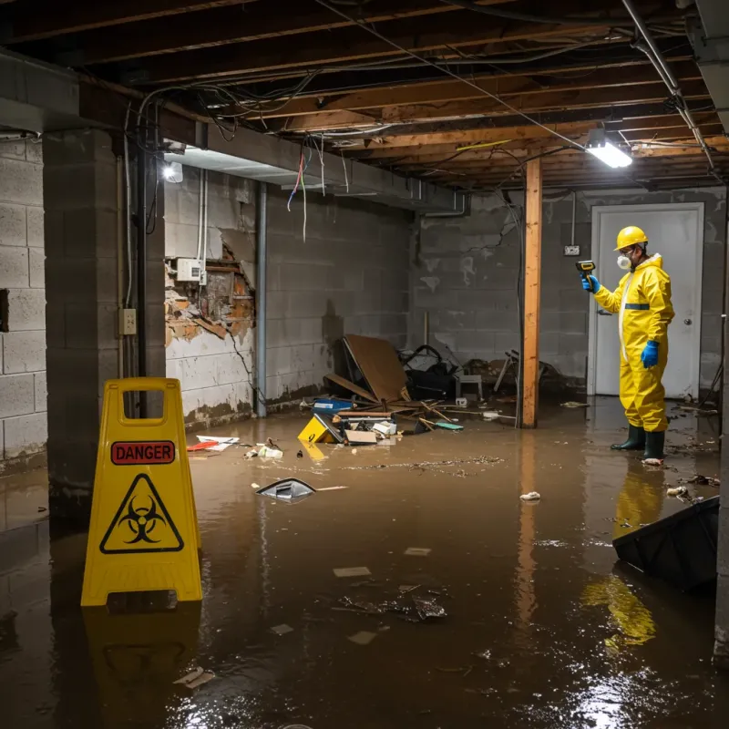 Flooded Basement Electrical Hazard in Hamilton County, TN Property